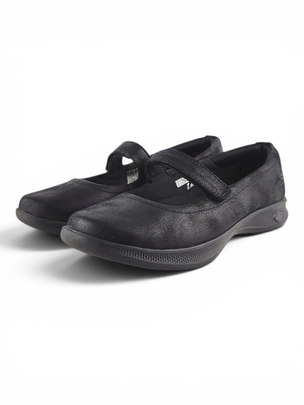 Skechers Women's Go Step Lite Goga Max Mary Jane Flat Shoes Black 5